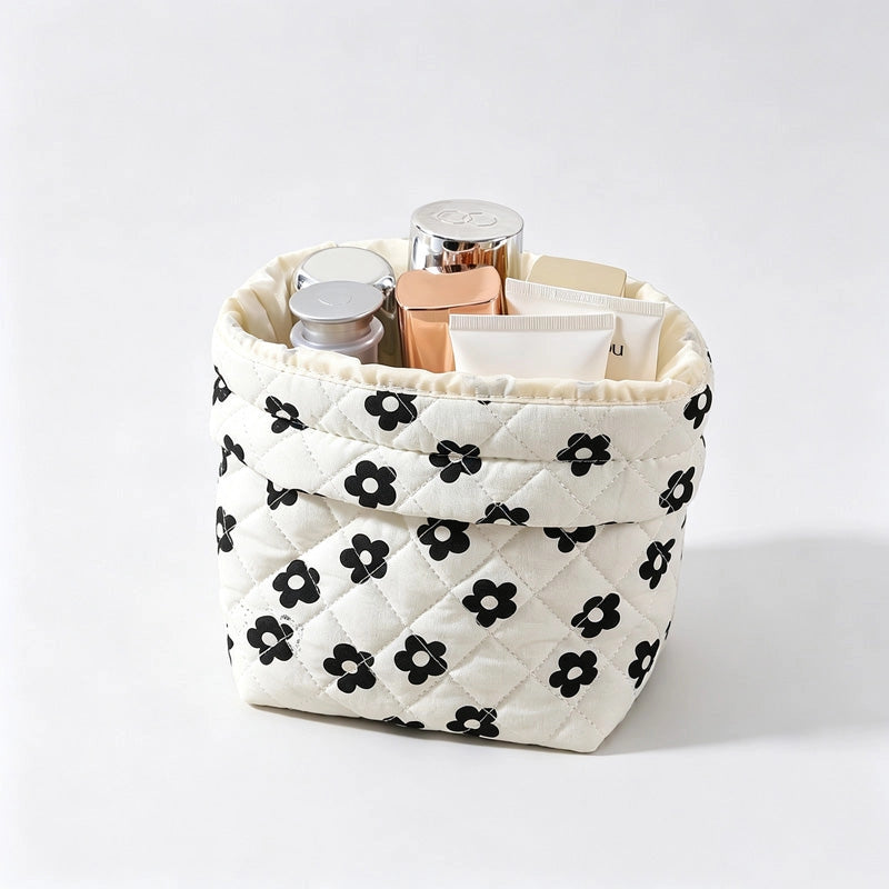 Strawberry Print Drawstring Pouch