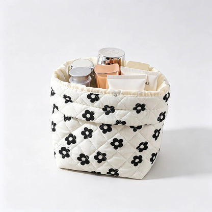 Strawberry Print Drawstring Pouch