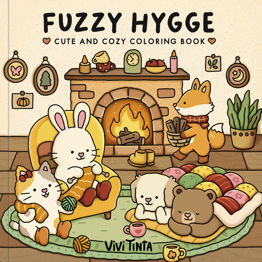 Fuzzy Hygge Coloring Book