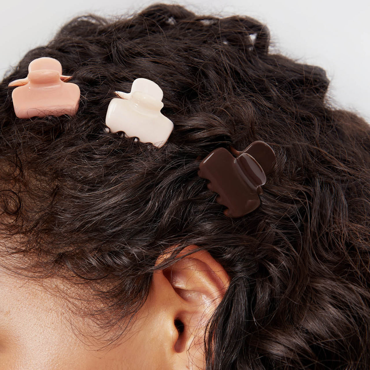 Kitsch Mini Cloud Claw Clips in Rosewood