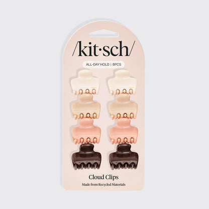 Kitsch Mini Cloud Claw Clips in Rosewood
